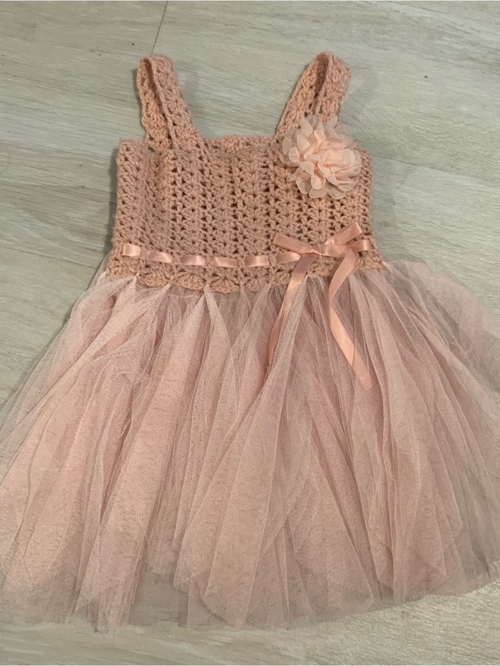 Girls Pink Tulle Formal Dress